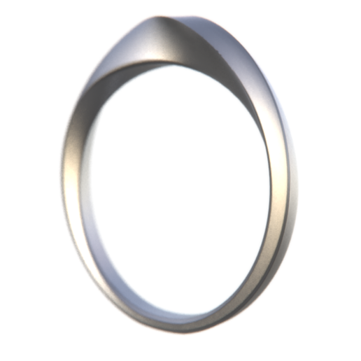 libra esterlina plata anillo 3D print model - Mito3D
