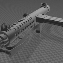 sterling submachine gun vários arma de fogo reino unido ww2 9mm 3d print model - Mito3D