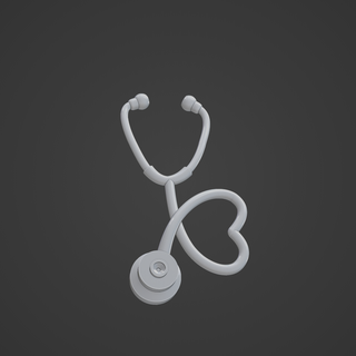 stethoscope charm jewelry 3d flower print cult pending said 3d print model - Mito3D