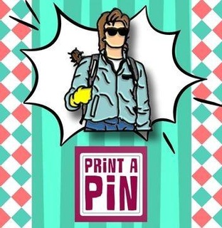 steve pin brooch pins keychain fridge magnet hoop earing stranger 3d print model - Mito3D