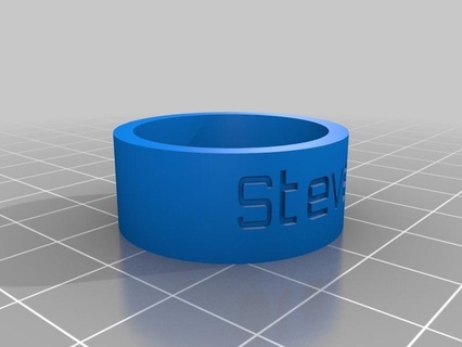 steven ring personalizado argolas 3d print model - Mito3D