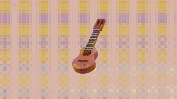 Steven universo ukulele chitarra strumento giocattolo cartone animato spiaggia 3d print model - Mito3D