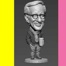 steven spielberg art divertido director cine figurine 3d print model - Mito3D