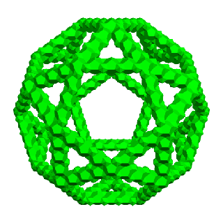 Stewart icosidodecaedro 2 estrutural geometria matemática modelo haste Educação geométrico topologia 3d print model - Mito3D