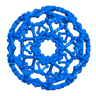 Stewart truncado dodecaedro 1 estrutural geometria matemática modelo haste Educação geométrico topologia 3d print model - Mito3D