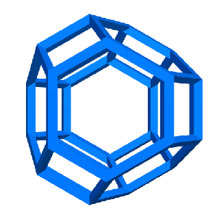 Stewart truncado octaedro 2 estrutural geometria matemática modelo haste Educação geométrico topologia 3d print model - Mito3D