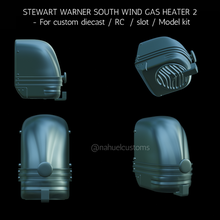 stewart warner south wind gas heater 2 - custom diecast rc slot model kit hot rod tamiya revell amt 1 24 25 3d print model - Mito3D