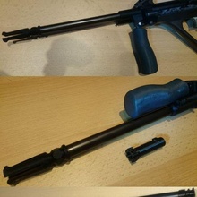 Steyr ago falso barril tornillo Perfecto monitor funcional modelo pistola rifle frío decoración 3d print model - Mito3D