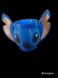 stich cup mug blue 3d print model - Mito3D