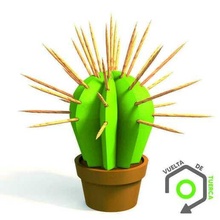 Stock Kaktus Zahnstocher Tabelle gehackt Thootpick Haus Zuhause Lebensmittel 3d print model - Mito3D