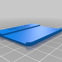 etichetta moda targhetta Accessori 3d print model - Mito3D
