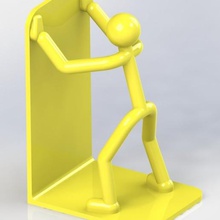 stickman fermalibri casa libro omino reggilibro uomo 3d print model - Mito3D