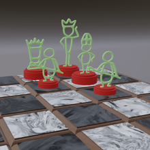 stickman chess set 3d print model - Mito3D