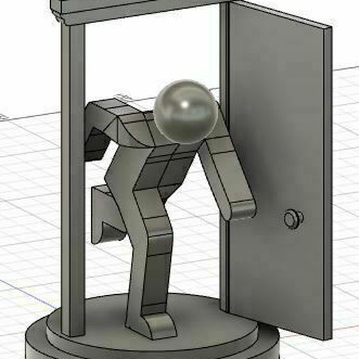 stickman door run 3D print model - Mito3D