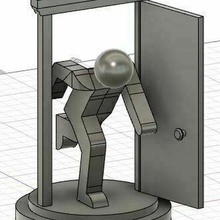 stickman porta corre 3d print model - Mito3D