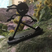 stickman ninja base art sculptures 3d print model - Mito3D