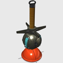 grenade collante arme fortnite bataille royale deco jeu xyzchallenge de la décoration les jeux vidéo geek collant 3d print model - Mito3D