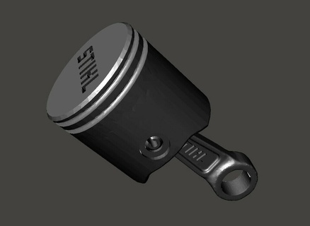 stihl piston anahtarlık elektrikli testere 3d print model - Mito3D
