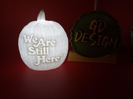 still halloween pumpkin light tealight reading party nightlight office kids room art decor man cave shed 3d print model - Mito3D