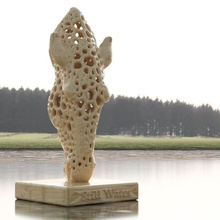still water remix art horse hoses head marwari marble arch animal design voronoi statue sculpture 3d print model - Mito3D