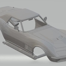 stingray lt1 imprimible cuerpo del coche juego ranura scalextric shell rc radio el monitoreo tamiya miniz 1-10 1-32 1-18 1-24 3d print model - Mito3D
