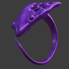 mantarraya anillo joyería joya animal pez 3d print model - Mito3D