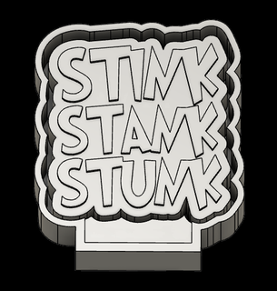 stink stank stunk freshie mold stl 3d print model - Mito3D