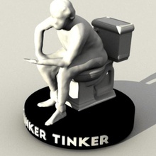 salaud de bricoler trophée divers jeu téléphone caca toilettes 3d print model - Mito3D
