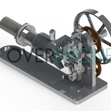 stirling-Motor gadget Motor 3d print model - Mito3D