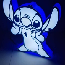 Stich lila LED Licht Lampe animiert Film Blau 3d print model - Mito3D