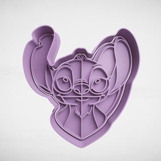 stitch angel lilo cookie cutter cutters stl molds 3d print model - Mito3D