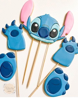 stitch contour disney cookies entire character body cake 3d print model - Mito3D