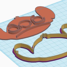 stitch face cookie cutter tool 3d print model - Mito3D