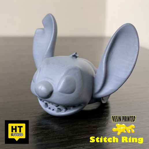 stitch ring jewelry lilo & figure figura toy juguete jewell anillo rings gaming movies movie pelicula ni kid 3D print model - Mito3D