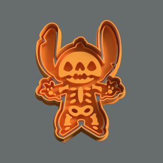 stitch skeleton cookie cutter stamo 3d model halloween stl thingiverse print matte zombie free download yeggi angel file 3d print model - Mito3D