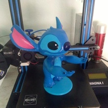 stitch stand joystick holder art booth support lilo cell phone joytick 3d print model - Mito3D