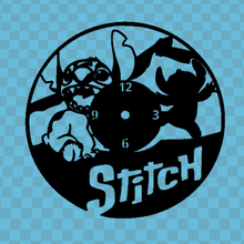 stitch watch v2 clock wall clock stithc lilo disney