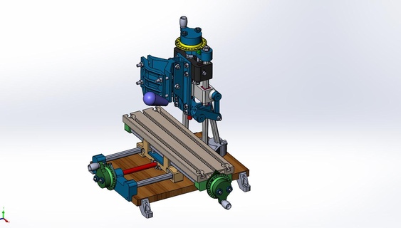 stl drill demo files v1011 stand driller cutter machine coordinate drilling milling makeshift 3d print model - Mito3D
