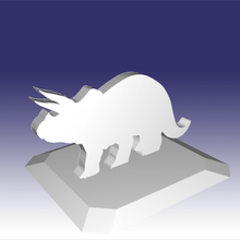 stl file triceratops - dinosaur toy design 3d printing art animal 3d print model - Mito3D