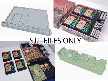 stl archivos paladines Oeste Reino coleccionista caja expansiones insertar 3d print model - Mito3D