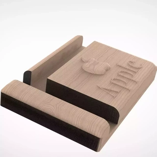 stl model miling stand ipad tablet phone personalized wood gifts men gift 3d print model - Mito3D