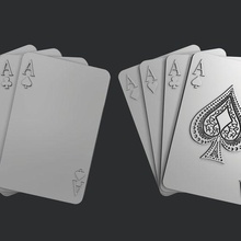 stl models 3d printing cnc aces four of cards playing suit spades crosses heart poker victory 3d print model - Mito3D