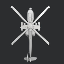 stl modèles 3d impression cnc hélicoptère architecture transport militaire avion noir faucon guerre missiles 3d print model - Mito3D