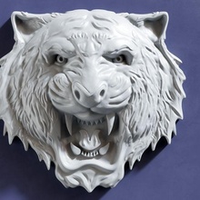 stl modèles 3d impression cnc tigre blanc animal prédateur intérieur Lion panthère 3d print model - Mito3D