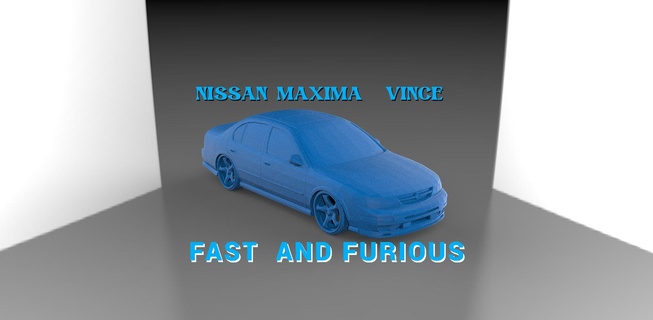 stl Nissan maxima vite furieux vince voiture 1 64 toretto Douane réglage rapide échelle f1 f2 f3 f4 f5 f6 f7 f8 f9 f10 3d print model - Mito3D