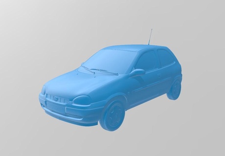 stl opel Corsa 1 43 24 18 32 10 minis Tamiya rc fenda brinquedos modelo colecionavel slotcar diecast miniaturas 3d print model - Mito3D