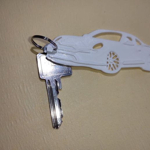 stl porsche keychain car auto pendant gift for dad brother friend man 3D print model - Mito3D