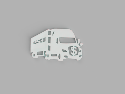 stl camion auto porte clés pendentif fichier numérique Télécharger voiture amoureux accessoires cadeau idée DIY 3d imprimable luxe Etats Unis Best seller revendre droits impression vendre camionneurs vie roues camionneur 3d print model - Mito3D