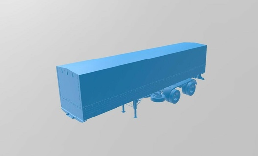 stl truck trailer 1-43 1-24 1-18 1-32 1-10 minis tamiya rc slot toys model colecionavel slotcar diecast miniaturas 3d print model - Mito3D
