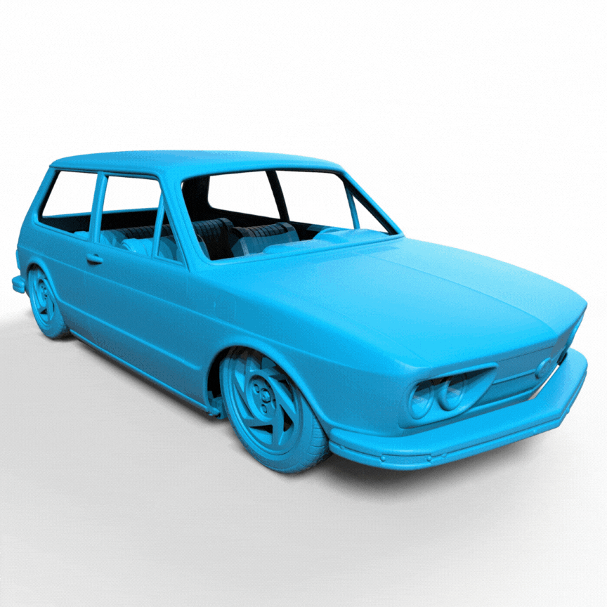 stl volkswagen brasilia 1973 3D print model - Mito3D